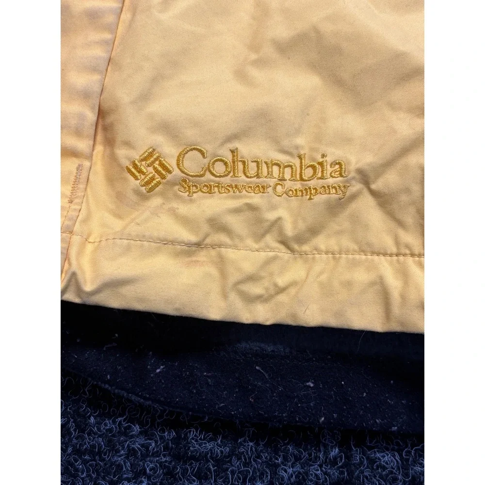 Columbia Kids Yellow Omni-Shield Waterproof Hooded Ski Jacket Size M